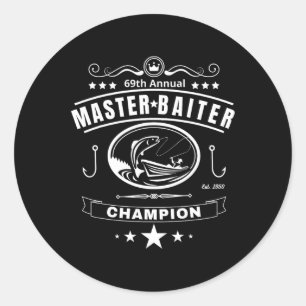 Adesivo Mestrado em Pesca Iter Champion Presente masculino
