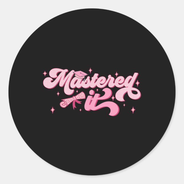 Adesivo Mestrado Graduação Mba De Formando Graduado (Frente)