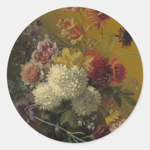 Adesivo Mestre Holandês Antigo Floral Georgius van Os 1820