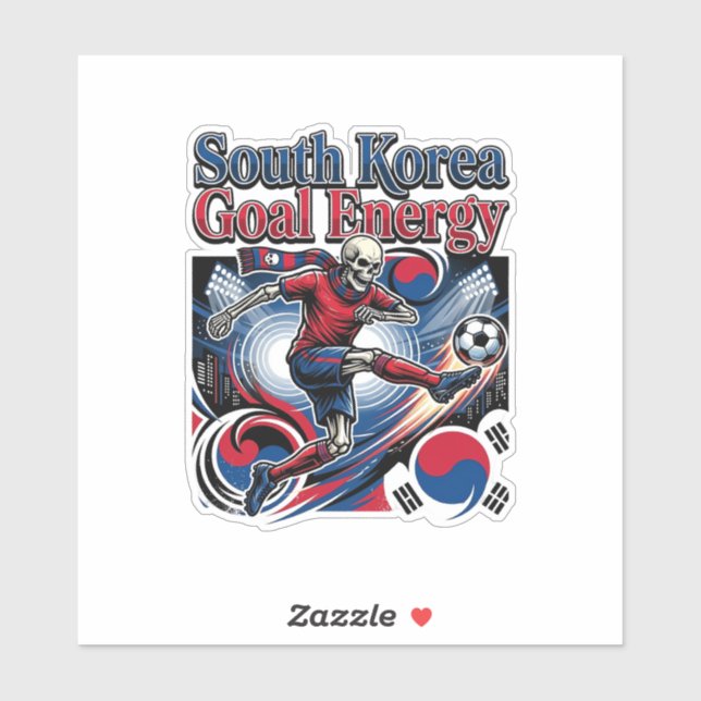 Adesivo Meta de Energia Esqueleto de Ataque da Coreia do S (Folha)