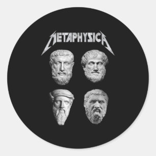 Adesivo Metafísica Sócrates Plato Aristóteles Filósofo M
