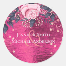 Metálico de Casamento de Orçamento Olhar Rosegold 