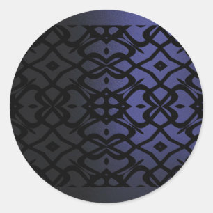 Adesivo Metálico do Padrão de Lace X - Azul de Tre