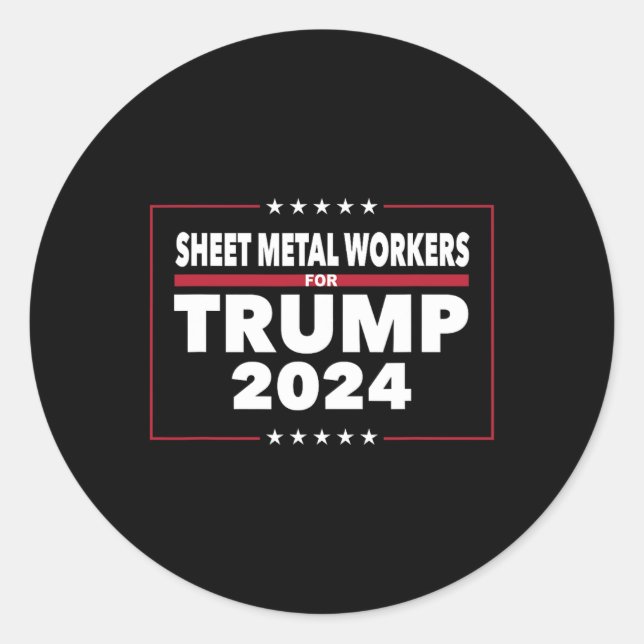 Adesivo metalúrgicos para Trump 2024 Presidente Republican (Frente)