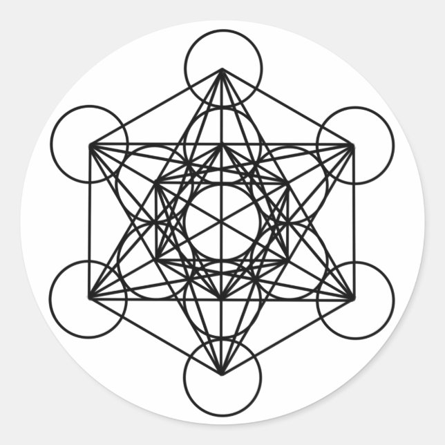 Adesivo Metatron Cube (Frente)