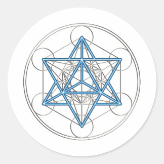 Adesivo Metatrons cubo - Merkaba estrela Tetraeder -