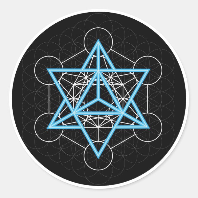 Adesivo Metatrons dice - Merkaba (Frente)