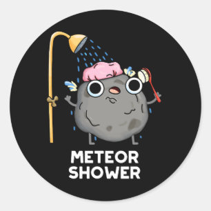 Adesivo Meteor Chá Funny Science Pun Dark BG