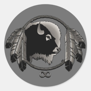 Adesivo Metis Art Stickers Nativos Buffalo