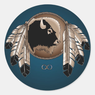 Adesivo Metis Art Stickers Nativos Buffalo