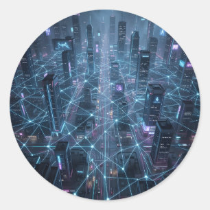 Adesivo Metrópole Digital – Arte Clássica de Cidade Futuri