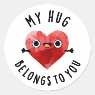 Adesivo Meu Abraço Pertence A Você, Engraçada Arma