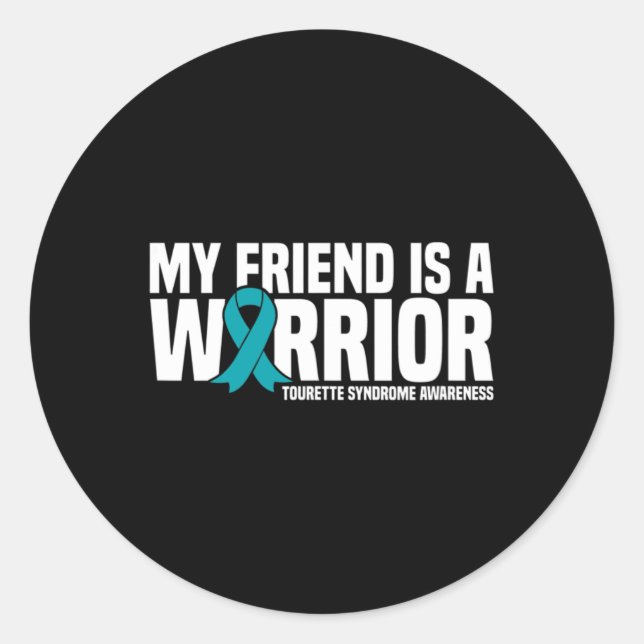 Adesivo Meu Amigo É Uma Consciência Da Síndrome Tourett Gu (Frente)