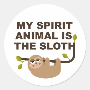 Adesivo Meu Animal Espírito é o Sloth Golf Balls