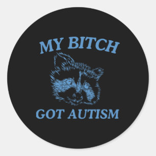 Adesivo Meu Autismo Engraçado Dizendo Memória 1