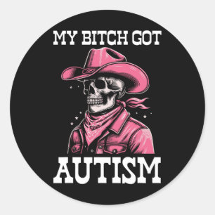 Adesivo Meu Autismo Engraçado Esqueleto Memória Autista
