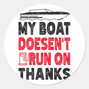 Adesivo Meu Barco Não Funciona Com Agradecimentos Frases D
