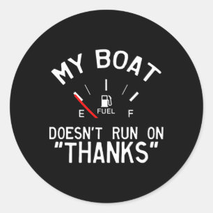 Adesivo Meu Barco Não Funciona Com Graças' Engraçado
