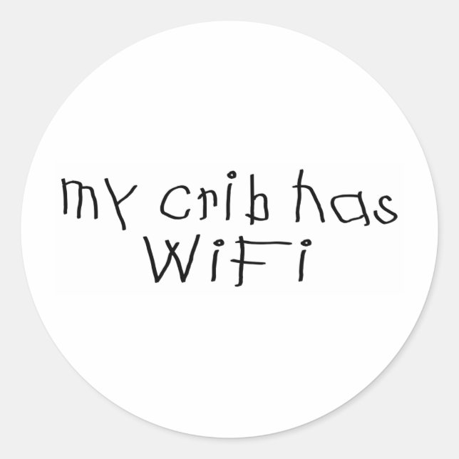 Adesivo Meu berço tem wifi (Frente)