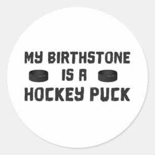 Adesivo Meu Birthstone é um Puck de Hockey