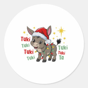 Adesivo Meu Burrito Saneador Burro de Natal Mexicano Espan