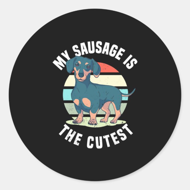 Adesivo Meu Cachorro De Salsicha É O Mais Justo (Frente)