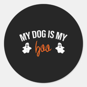 Adesivo Meu Cachorro É Meu Amor Fantasia de Halloween para