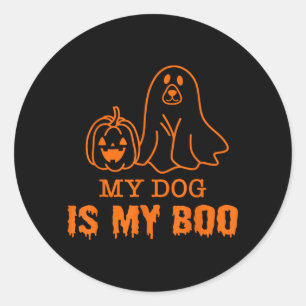 Adesivo Meu Cachorro É Meu Boo Halloween Para Amantes de C