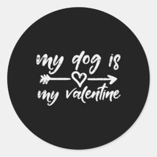 Adesivo Meu Cachorro Valentine Dono de Animal de Estimação