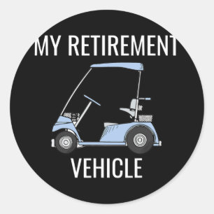 Adesivo Meu Carrinho De Golfe Engraçado De Um Veículo De