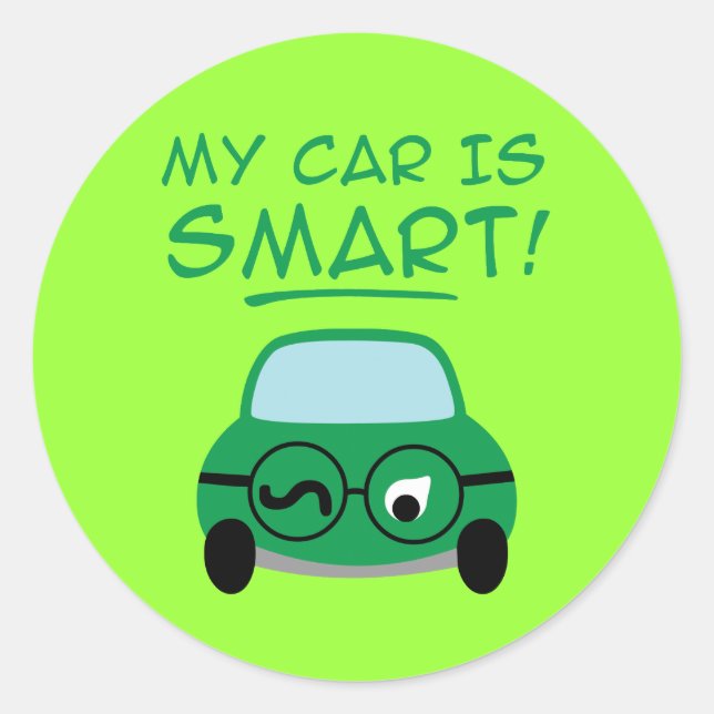 Adesivo Meu Carro É Inteligente (Frente)