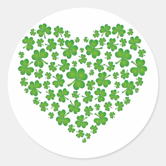 Adesivo Meu Coração Irlandês (Frente)