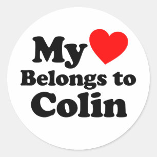 Adesivo Meu Coração Pertence a Colin