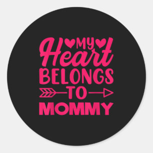 Adesivo Meu Coração Pertence A Dias de as mães De Mamãe Ci