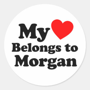 Adesivo Meu Coração Pertence a Morgan