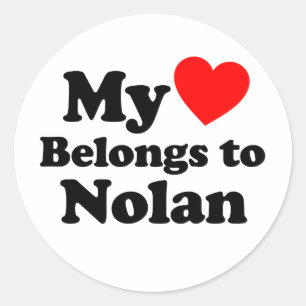 Adesivo Meu Coração Pertence a Nolan