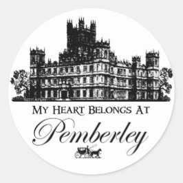 Adesivo Meu Coração Pertence A Pemberley