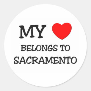 Adesivo Meu coração pertence a SACRAMENTO