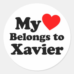 Adesivo Meu Coração Pertence a Xavier