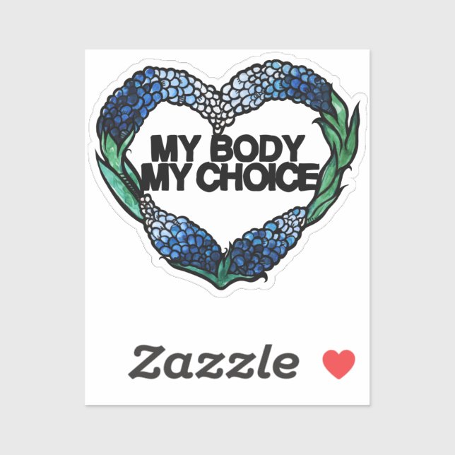Adesivo Meu Corpo Minha Escolha Feminista Pró-Escolha (Folha)