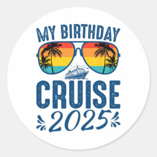 Adesivo Meu Cruzeiro de Aniversário 2025 Cruzeiro de Festa