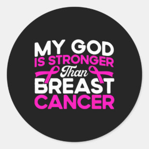 Adesivo Meu Deus É A Consciência Do Cancer De Mama Rosa Ma