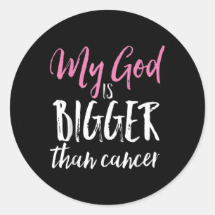 Adesivo Meu Deus É Maior Que A Consciência Cancer Cristã