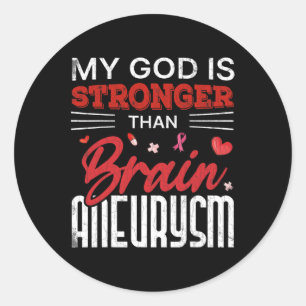Adesivo Meu Deus É Mais Forte Que O Aneurismo Cerebral Sen