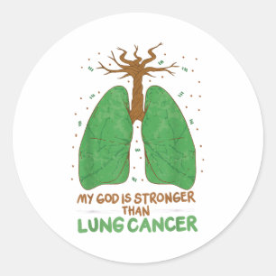 Adesivo Meu Deus É Mais Forte Que O Cancer Pulmonar