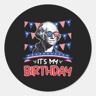 Adesivo Meu Dia da Independência George Washington Par