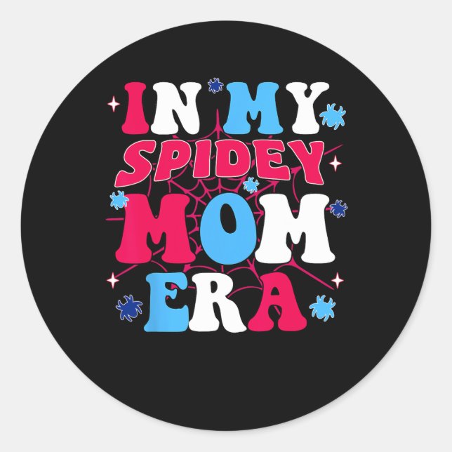Adesivo Meu Dia de as mães Spidey Mãe (Frente)