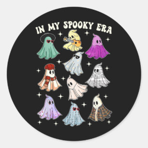 Adesivo Meu Espantalho de Groovy Ghost Halloween Engraçado