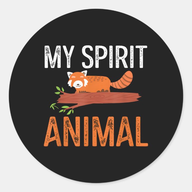 Adesivo Meu Espírito Animal Red Panda (Frente)