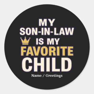Adesivo Meu Filho-de-Direito É Minha Família Favorita Engr